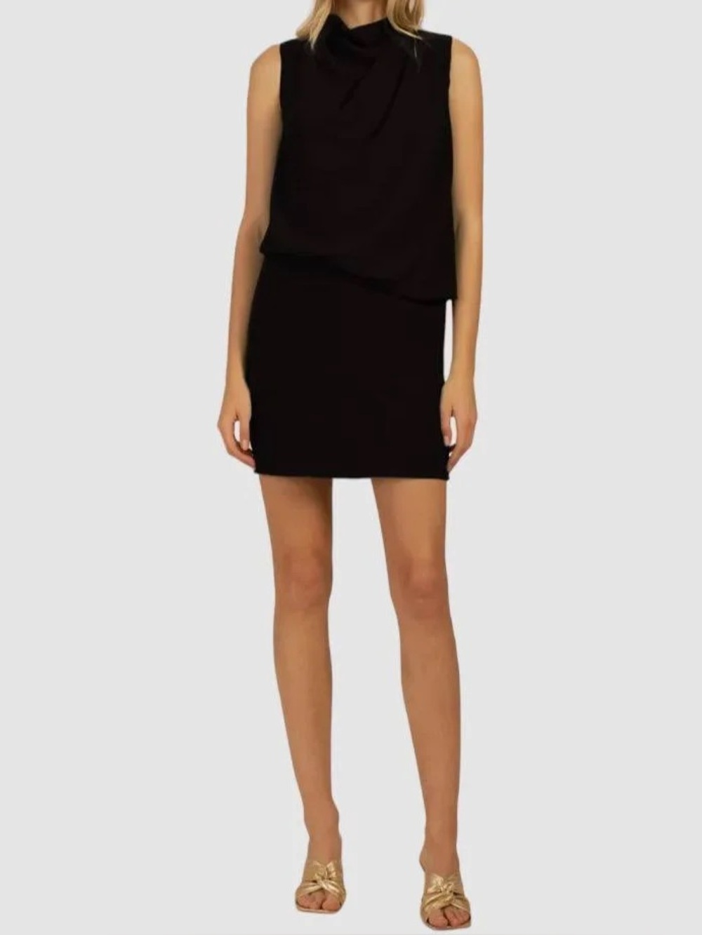 Trina Turk Black Sleeveless Lenaya Dress